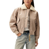 Calvin Klein Jeans Beige Polyester Jackets & Coat -   -  Calvin Klein Jeans.